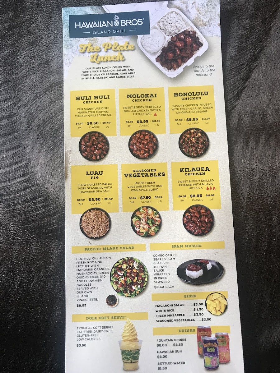 Menu Hawaiian Bros Island Grill-1
